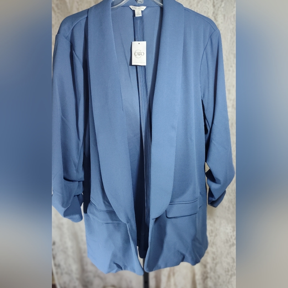 Women's Open Front Blue Blazer